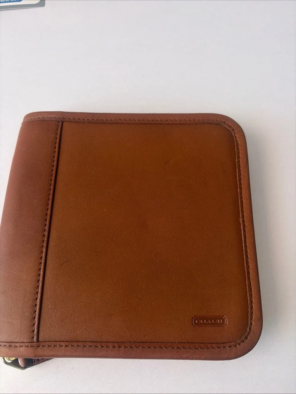 Coach vintage CD disc Leather Zip Organizer